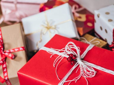Red Christmas gifts